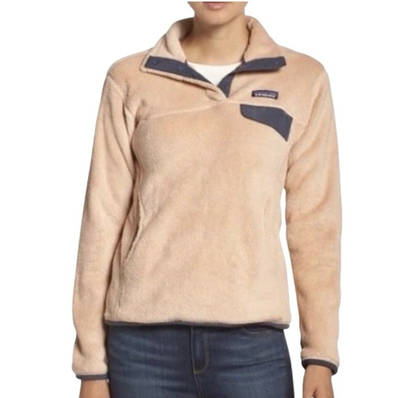 PATAGONIA | Rare Women's Re-Tool Snap-T Fleece Pullover in Rosewater Size M - Picture 1 of 11